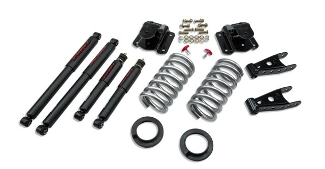 Belltech 2/3 Drop Spring Nitro Shocks Kit 94-99 Ram 1500 2wd